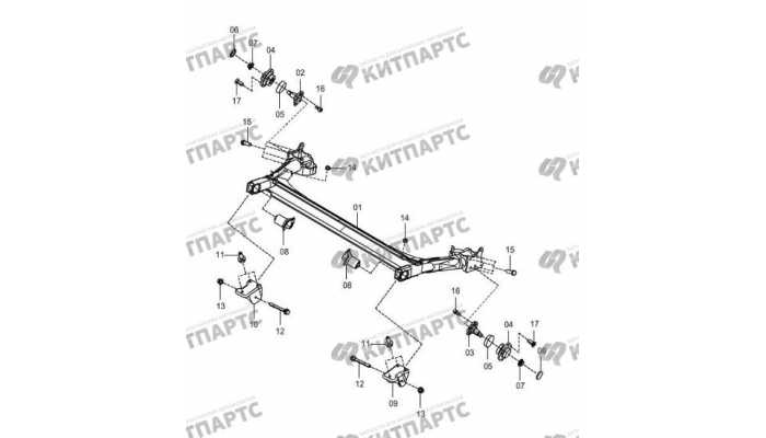 Back shaft-drum brake FAW Oley