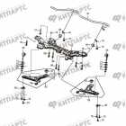 Подрамник, передний стабилизатор и рычаги (АКПП)